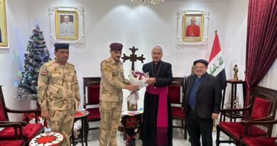 Visit of the Basra Army Commander to the Chaldean Diocese on the occasion of Christmas