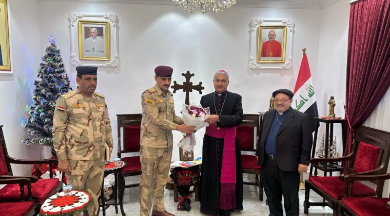 Visit of the Basra Army Commander to the Chaldean Diocese on the occasion of Christmas