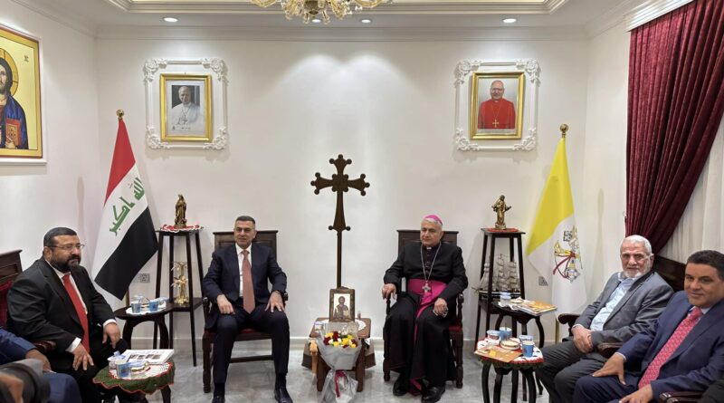 Visit of the Governor of Basra and a number of officials to offer congratulations on the occasion of Christmas. Visit of the Governor of Basra and a number of officials to offer congratulations on the occasion of Christmas.