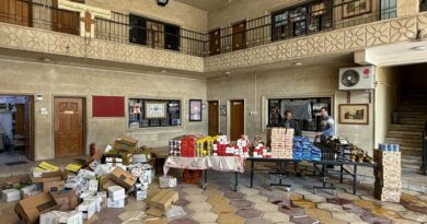 Every month, the Basra Chaldean Catholic Diocese supports the needy families Every month, the Basra Chaldean Catholic Diocese supports the needy families
