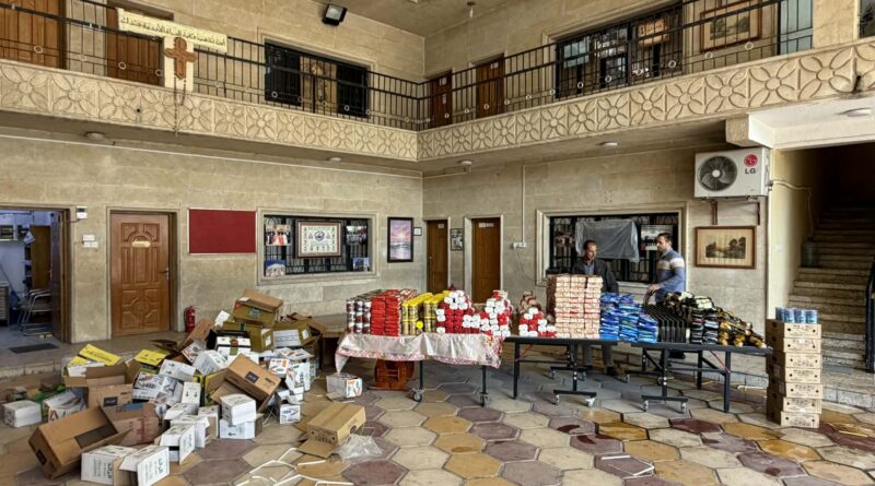 Every month, the Basra Chaldean Catholic Diocese supports the needy families Every month, the Basra Chaldean Catholic Diocese supports the needy families